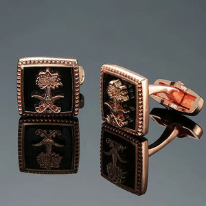 Boutons de manchette en acier inoxydable en forme de prune, style français, pour affaires et francs-maçonnerie, avec motif de <span class=keywords><strong>pince</strong></span> à <span class=keywords><strong>cravate</strong></span> - Product Image 4