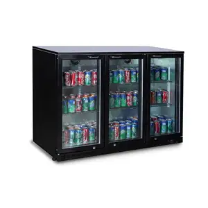 Mini geladeira com visor embutido, venda quente, mini geladeira de bar com porta de vidro para cerveja de refrigerante ou vinho