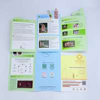 Brochures découpées à l'emporte-pièce avec impression UV directement de l'usine pour le marketing des supermarchés et les collatéraux événementiels Vente en gros