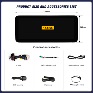 หน้าจอระบบ Linux ขนาด 12.3 นิ้ว รองรับ Car <span class=keywords><strong>Play</strong></span> ความละเอียด 1920*720 พร้อม WiFi และ Bluetooth แบบสัมผัส สำหรับติดตั้งบนคอนโซลหน้ารถเบนซ์ C CLASS W204 ปี 2008 2010 NTG4.5 พร้อมระบบ GPS - Product Image 5