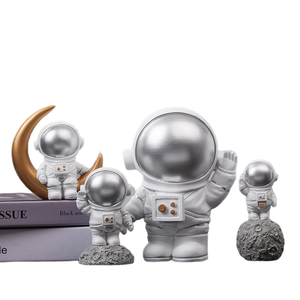 Étagère de décoration mignonne pour chambre à coucher, figurine d'astronaute, petite statue - Product Image 3