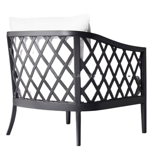 Felly moderno per tutte le stagioni in alluminio mobili da giardino set di tavoli da caffè all'aperto profili in alluminio sedie singole - Product Image 3