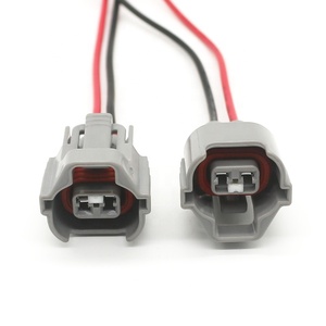 สายรัดหัวฉีดน้ำมันเชื้อเพลิงไฟฟ้า BC-124 15ซม. ขั้วต่อตัวเมีย2ขาสำหรับรถยนต์โตโยต้านิสสันแบบกำหนดเอง - Product Image 1