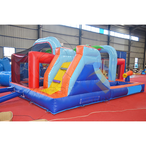 Nouveau design de terrain de football gonflable pour enfants, combo de jeux d'intérieur, parc aquatique gonflable, château gonflable avec toboggan et piscine à jets d'eau - Product Image 5