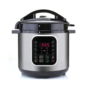 Cuisinière à pression électrique pour riz, <span class=keywords><strong>4</strong></span> ou 6 personnes, revêtement antiadhésif, cuve intérieure en aluminium, cuillère gratuite, recettes personnalisées, 5, 6, 8, 10, 12 <span class=keywords><strong>L</strong></span> - Product Image 1