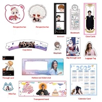 Sac en plastique transparent imprimé sur mesure, impression numérique, taille 7 pouces, logo personnalisé pour les fans d'idoles Kpop, marchandises de soutien, cadeau de café