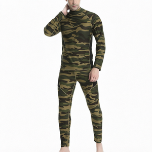 Camouflage <b>Men</b> Long Johns <b>Thermal</b> Knitted Underwear Set Long Sleeve and Pants for Autumn Winter - Product Image 1