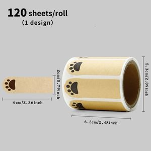Pegatinas de <span class=keywords><strong>Papel</strong></span> Kraft Personalizadas con Formas de Animales para Organizar Útiles Escolares y Objetos Personales - Product Image 2