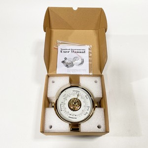 Baromètre marin IMPA370246, horloge de navigation atmosphérique de type horloge à cadran en cuivre, horloge des marées - Product Image 3