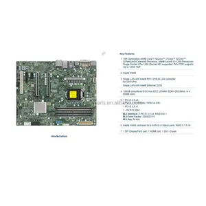 Carte mère pour station de travail Supermicro X12SAE LGA-1200 W-1200 W480 4*SATA3 M.2, testée, bonne qualité, carte mère X12SAE - Product Image 4