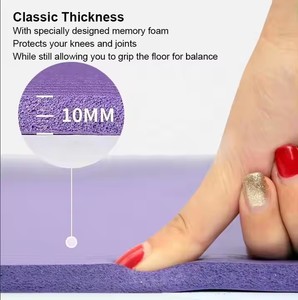 Mật Độ Cao OEM Biểu Tượng Tùy Chỉnh Ánh Sáng Trọng Lượng Chất Lượng Cao Cấp Tập Thể Dục 8Mm 10Mm 15Mm Thêm Dày <span class=keywords><strong>Nbr</strong></span> Bọt Yoga <span class=keywords><strong>Mat</strong></span> - Product Image 2