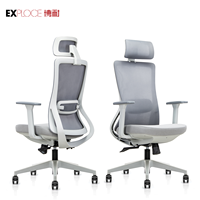 Bureau de direction moderne et chaise ergonomique, chaises de bureau ergonomiques en maille réglables, chaise de jeu ergonomique