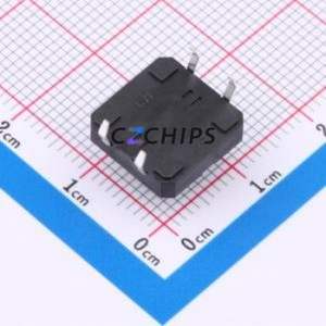 TS127CJ 250gf 009 Tactile Switch Through hole Component (THT)-4P,12x12mm Switch Single Pole Single Throw 2.5N Through Hole 12mm - Product Image 2