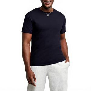 T-shirts décontractés pour hommes 2026 en coton/bambou, séchage rapide, doublure polaire écologique, vêtements de sport, dernier design - Product Image 1