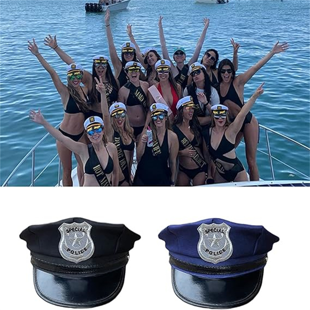 Chapeau Costume Policier Adulte Casquette De Police Noire Wicked Costumes – Unisexe Adulte – Accessoire Déguisement Ou Style Urbain Casquette Unisexe Halloween Fête