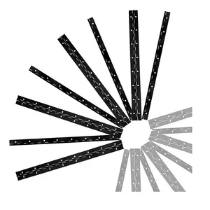 HM1406 บานพับแบบต่อเนื่องและเปียโนพร้อมรู บานพับสแตนเลสแบบต่อเนื่องสีดําสําหรับงานหนักสําหรับกล่องเก็บตู้เรือ - Product Image 4