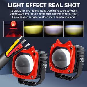 ไฟหน้ารถมอเตอร์ไซค์ LED ขนาด 3 นิ้ว 30W รุ่น MO-208 สำหรับจักรยาน มอเตอร์ไซค์ ATV รถบรรทุกทั่วไป - Product Image 6