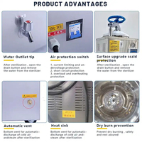 Autoclave IKEME 35L 50L 75L 100 Litres, prix, sacs à champignons, stérilisateur, mise en conserve alimentaire, autoclave vertical, machine de stérilisation