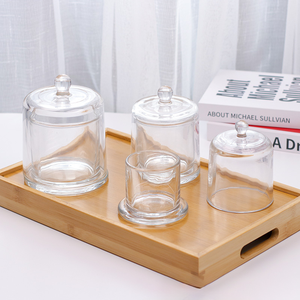 Portavelas de Vidrio Transparente, Portavelas Cilíndricos para Boda, Candelabros de Boda <span class=keywords><strong>con</strong></span> Pantalla de Vidrio - Product Image 2