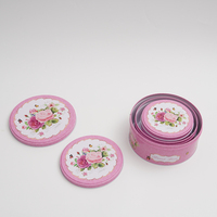 Boîte à bonbons ronde avec couvercle/boîte en fer blanc pour biscuits et gâteaux