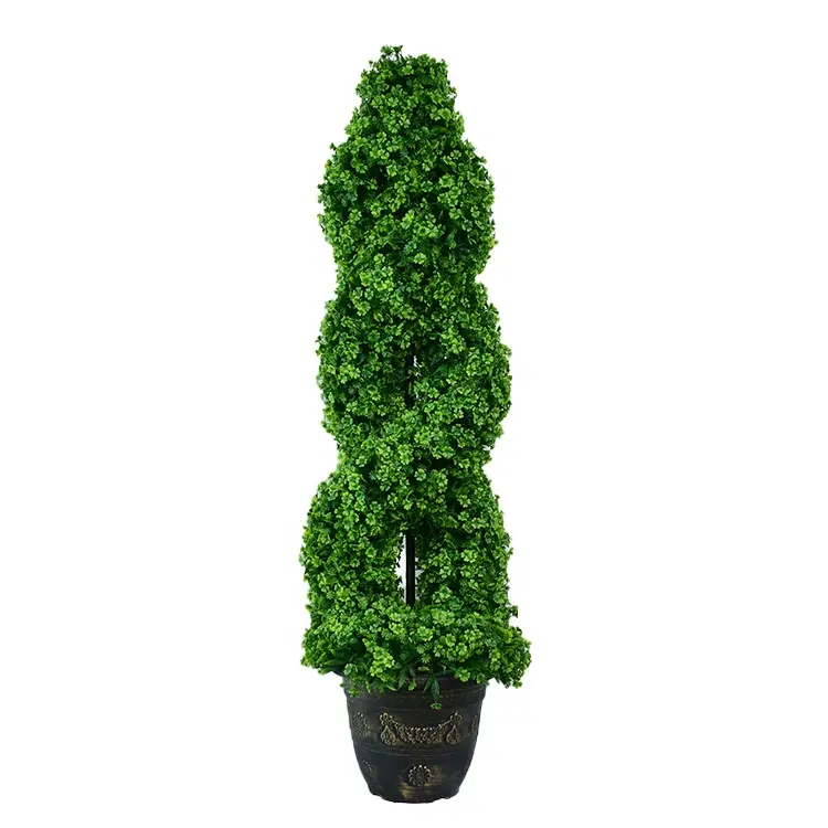 150CM Hohe Qualität Topiary Doppel Spirale baum Afrikanische Farn Gras Grünanlagen Für Dekoration