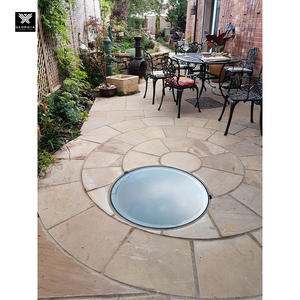 <span class=keywords><strong>Lucernario</strong></span> Circolare <span class=keywords><strong>Piatto</strong></span> e Pedonabile con Vetro Temperato di Sicurezza per Case, Finestra da <span class=keywords><strong>Tetto</strong></span> in Vetro Fissa Moderna, Pavimento in Vetro - Product Image 5