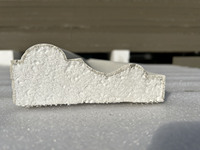 Moulures décoratives en EPS revêtues de ciment mousseux pour lignes de taille murales extérieures