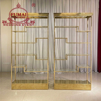 Estanterías de Exhibición de Acero Inoxidable para Decoración de Bodas, Fabricación Profesional