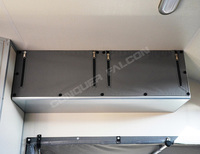Mini-caravane familiale Highway avec grand rangement, capacité de couchage 2-3 personnes, réservoir d'eau 100L