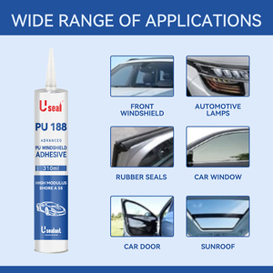 Scellant adhésif pour <span class=keywords><strong>pare</strong></span>-<span class=keywords><strong>brise</strong></span> en polyuréthane avancé PU 188, haute résistance à la liaison, colle pour vitres de voiture, noir, Productos Sika - Product Image 6