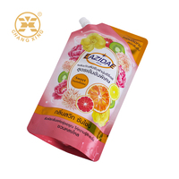 Sac à dos imprimé personnalisé 1L pochette à bec verseur pour détergent à lessive emballage de shampoing pochette de recharge pour savon liquide pour les mains