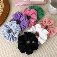Serviette en microfibre chouchou tissu pour chouchous doux bandeaux élastiques pelucheux grands chouchous de séchage