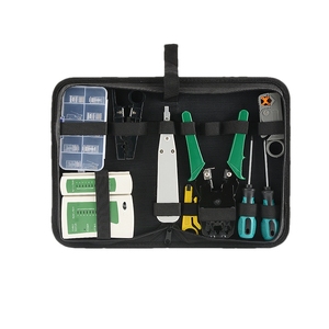 Set di strumenti manuali di rete per Computer RJ45/12/11 Lan Kit di strumenti di rete Crimper Stripper cavo strumento di prova per rete LAN - Product Image 1