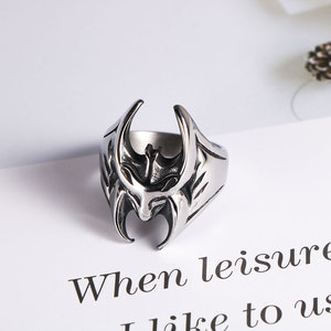 Anillo de acero de titanio de Batman con forma de cara, joyería para hombre, regalo SA1195 - Product Image 3