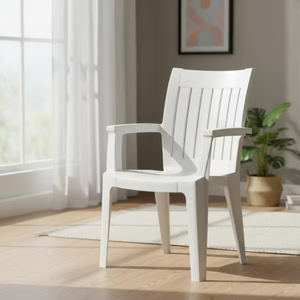Durable Stackable Plastic Back Dining <b>Chair</b> Lightweight Space Saving Seating for Restaurant Hotel Home Use Wholesale - Product Image 3