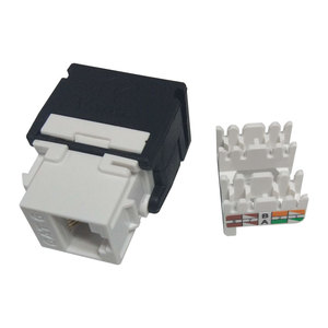อุปกรณ์เสริมเครือข่าย RJ45 Cat6 แจ็คคีย์สโตนเครือข่ายไร้ระบบ UTP Cat 6 ปลั๊กโมดูลาร์แบบไม่มีหน้าจอตัวเชื่อมต่อหญิง - Product Image 1