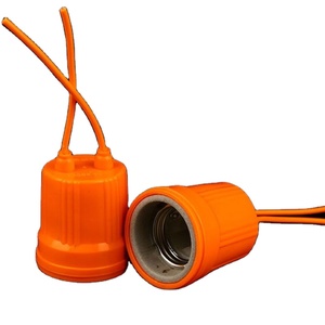 Douille de lampe en céramique, support de lampe, Chandelier à <span class=keywords><strong>fil</strong></span>, douille d'<span class=keywords><strong>ampoule</strong></span> en céramique, E27 - Product Image 1