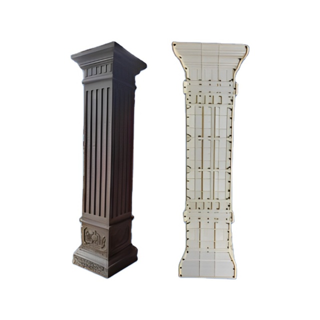 ABS square Column Roman Pillar Mold Plastic Mould for Concrete