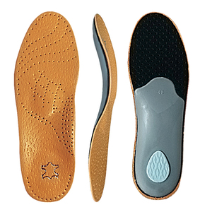 Semelles orthopédiques en <span class=keywords><strong>cuir</strong></span> pour chaussures orthopédiques, soutien de la voûte plantaire pour pieds plats, pour hommes et femmes, semelles pour chaussures de ville HA00842 - Product Image 4