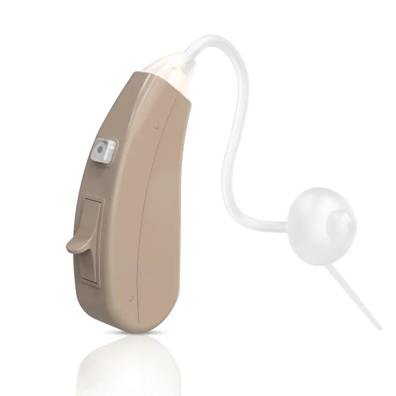 Aparelhos auditivos e fones recarregáveis, mini aparelho auditivo à prova d'água