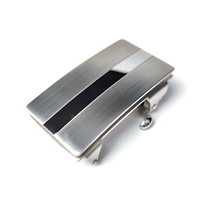 Carosung Plaque vierge brossée personnalisée de haute qualité Bouchon en caoutchouc Boucle de ceinture automatique en acier inoxydable