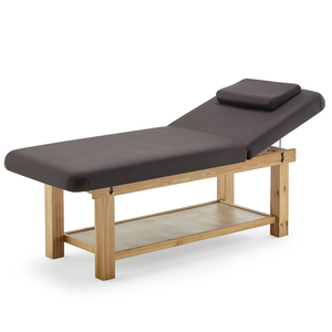 Table de massage professionnelle en bois massif avec éponge haute densité pour salon de beauté - Vente directe usine - Product Image 5