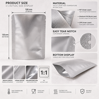 Sachet Moimoi personnalisé en aluminium, qualité alimentaire, thermoscellable, sous vide, pour emballage de plats prêts à consommer, viande et soupes