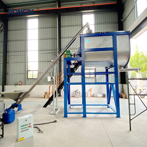 Mélangeur à ruban en U surélevé de 4000 L avec vis sans fin et plateforme, système de mélange industriel de poudres pour engrais granulés - Product Image 6