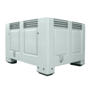 600L الثقيلة Hdpe الصلبة لوجستية تخزين Nally ميجا لوح تحميل مصنوع من البلاستيك بن مع غطاء - Product Image 3