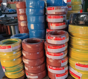 <span class=keywords><strong>Cable</strong></span> Eléctrico de Cobre con Núcleo de PVC de una Sola Hebra de <span class=keywords><strong>1.5</strong></span> mm 2.5 mm 4 mm 6 mm 100 mm para el Hogar - Product Image 1