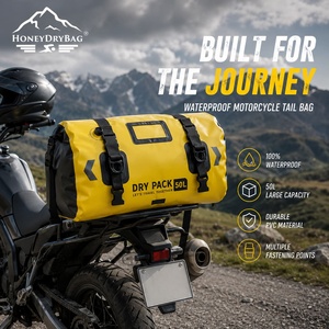 Bolsa de Lona Impermeable de PVC de 50L Personalizada OEM, Bolsa de Viaje Resistente, Mochila Convertible para Campamento al Aire Libre - Product Image 1