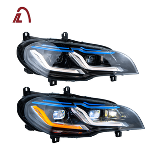 ไฟหน้ารถยนต์ตรงจากโรงงานสำหรับ BMW X5 E70 ปี 2008-2014 แบบดัดแปลงพร้อมไฟ LED คู่  ไฟเลี้ยวแบบไดนามิก - Product Image 1