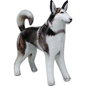 MAKE WAVES Husky Gonflable Réaliste en PVC Imperméable, Décoration Géante et Jouet Réaliste pour Fêtes et Décoration Intérieure - Product Image 1