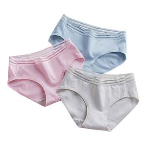 Mutandine da Donna Traspiranti in Cotone a Vita Media, Senza Cuciture, <span class=keywords><strong>Sexy</strong></span>, Tinta Unita, Slip a Prezzo di Fabbrica - Product Image 2